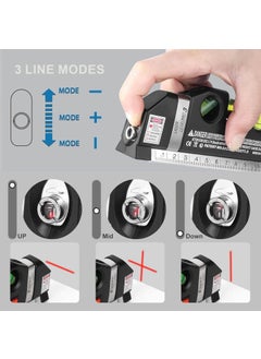 NORTOOLS NORTOOLS 4in1 Level toolsMultipurpose Cross Line Kit with Metric Rulers 8ft25M for Construction Home RenovationPicture Hanging Cabinets  - Image 3