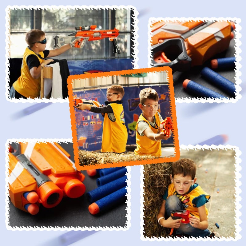 AMOSTING Refill Darts 100PCS Bullets Ammo Pack Compatible for Nerf N-Strike Elite 2.0 Series DinoSquad â€“ Work with All Elite Blasters Blue - Image 5