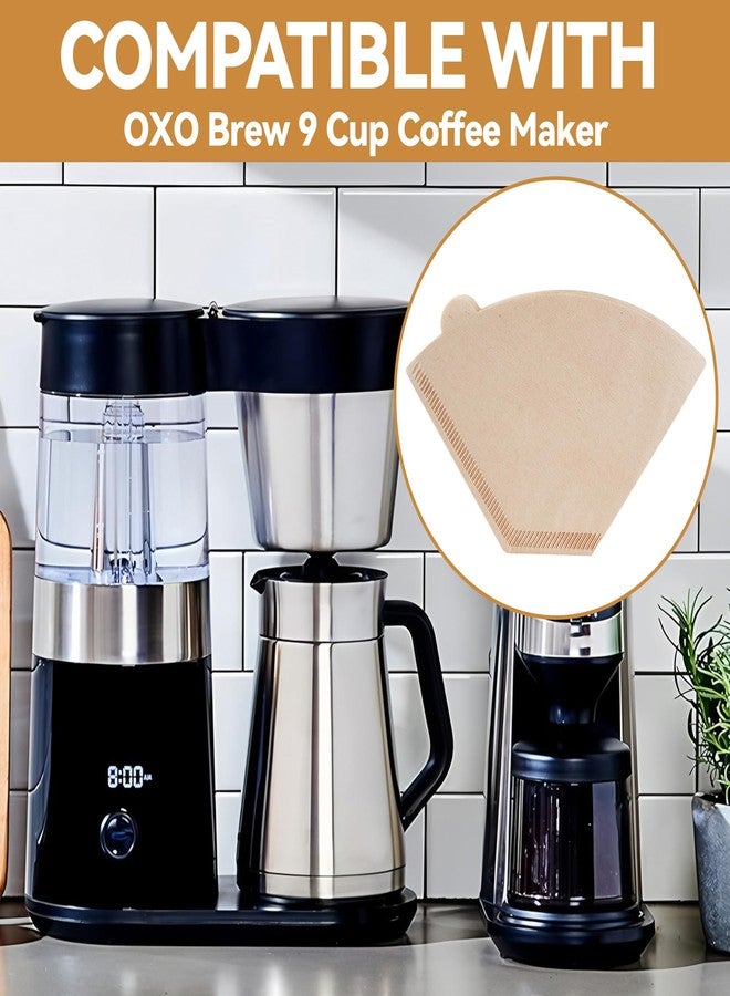 brikinte Coffee Filters #4 Compatible with OXO Coffee Maker, 100 Pcs Disposable Unbleached Cone Filter Paper for OXO Brew 9 Cup - Image 3