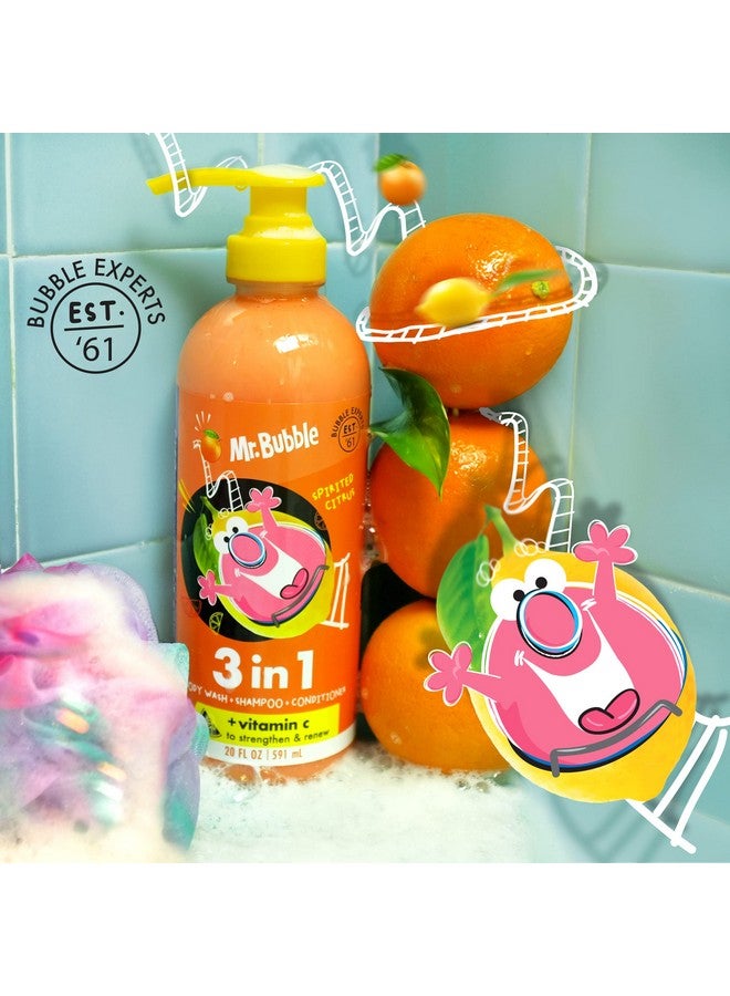 مستر. بابل شامبو وبلسم غسول الجسم 3 في 1 بالحمضيات الروحية بالإضافة إلى فيتامين C لتقوية وتجديد الشعر والجسم 3 عبوات - Image 4