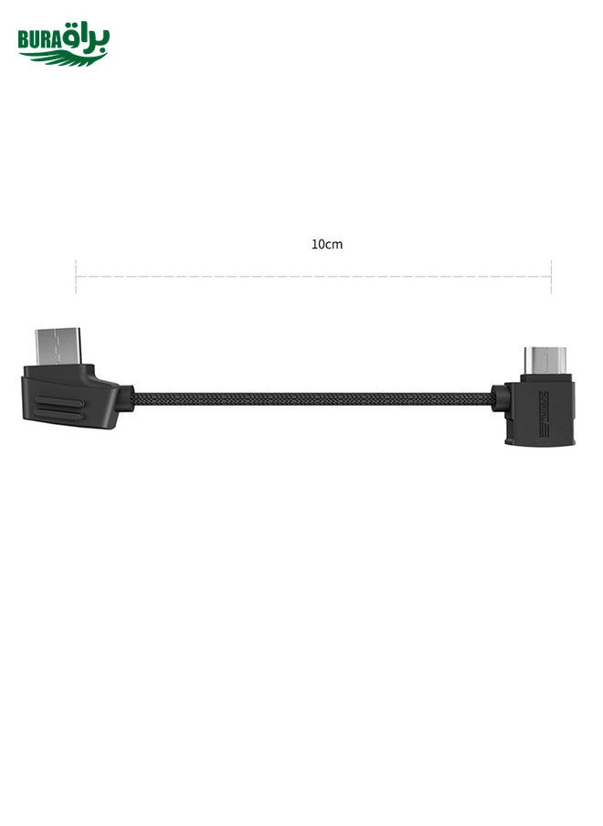 STARTRC 10cm Type-C to Micro USB Converting Connector Data Cable for DJI Mavic Mini /  Air, Shark Remote Controller