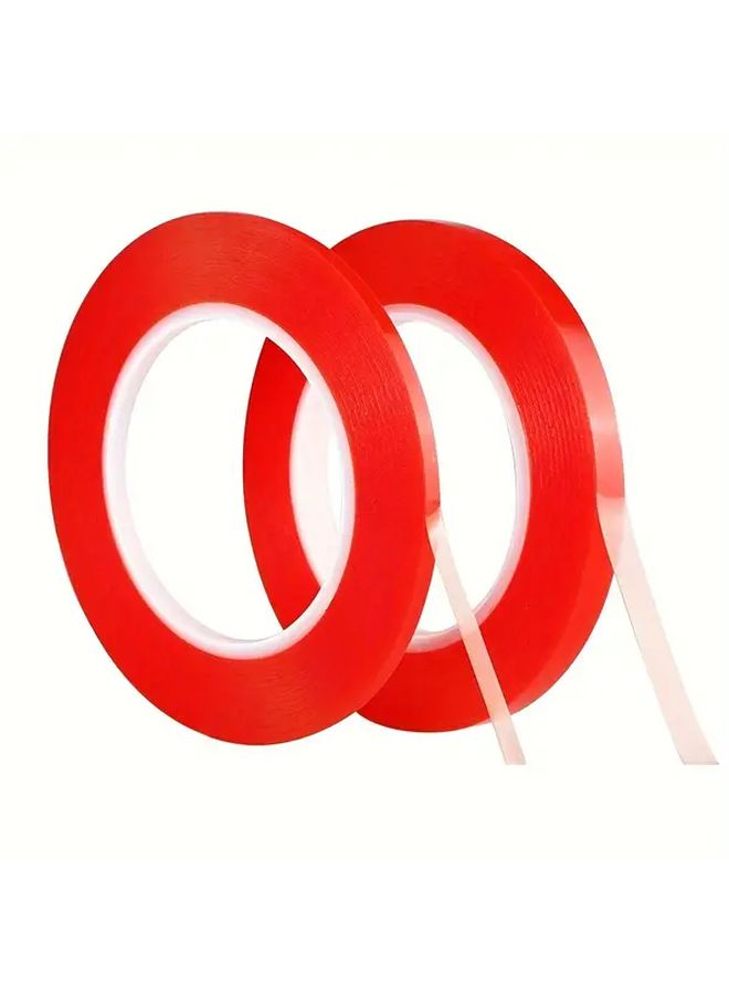 Red 5 Pack Strong Acrylic Double Sided Tape High Temperature Resistant Adhesive For Wood Plastic Glass Metal - Image 2