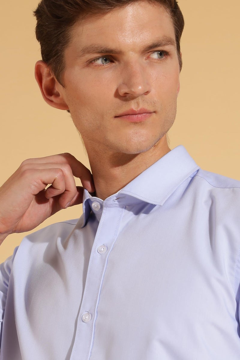 fyltr Shirts for Men || Half Slevee Shirt || Men Shirt (in, Alpha, L, Executive Blue) - Image 5