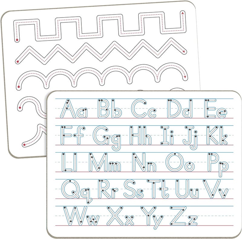 WEIZHEN Handwriting Practice Dry Erase Board – ABC Alphabet Tracing for Kids Ages 3-5 | Small Whiteboard for Pre-K, Toddler, Preschool, Kindergarten Learning Activities and Homeschool Supplies “9" x 12" - Image 1