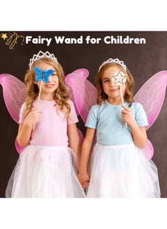 Pllieay Princess Fairy Wands Kit Include 18 Pieces 6 Styles Unfinished Wooden Princess Wand And 4 Gem Stickers Princess Art Magical Show For Party Supplies  - Image 5