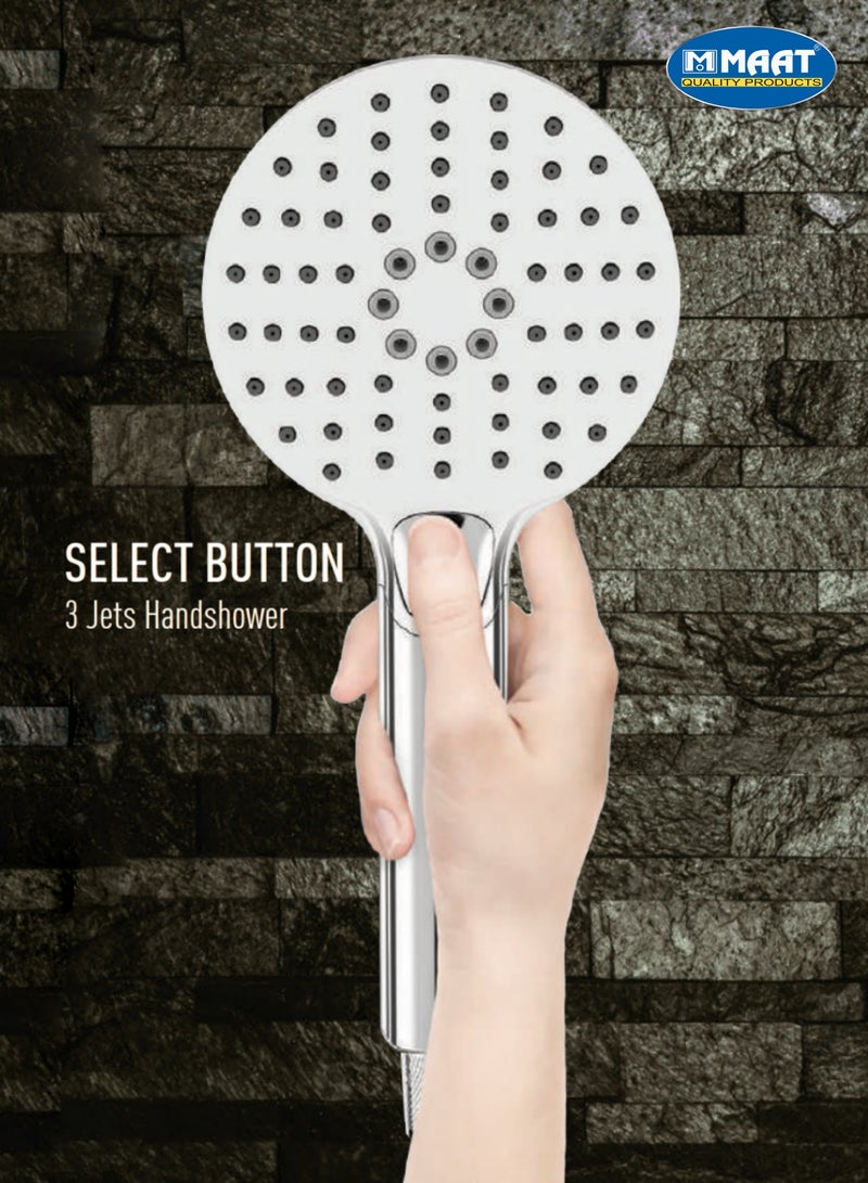 MAAT Chromax Hand Shower Set | Polished Chrome Finish | Premium Turkish Hand Shower | High-Pressure Spray | Sleek & Durable - Image 5