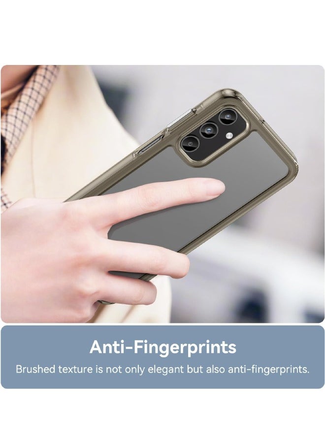 RUGGED SHIELD - Samsung Galaxy A15 Case, Slim Thin Hard PC Back Panel + Soft TPU Soft Edge, Fashion Shock-Absorption Anti-Drop Protective Case Cove for Samsung Galaxy A15 4G/5G (Grey) - Image 1