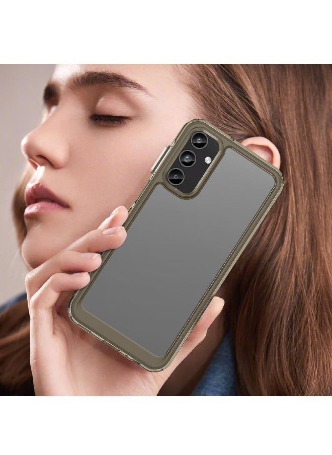RUGGED SHIELD - Samsung Galaxy A15 Case, Slim Thin Hard PC Back Panel + Soft TPU Soft Edge, Fashion Shock-Absorption Anti-Drop Protective Case Cove for Samsung Galaxy A15 4G/5G (Grey) - Image 1