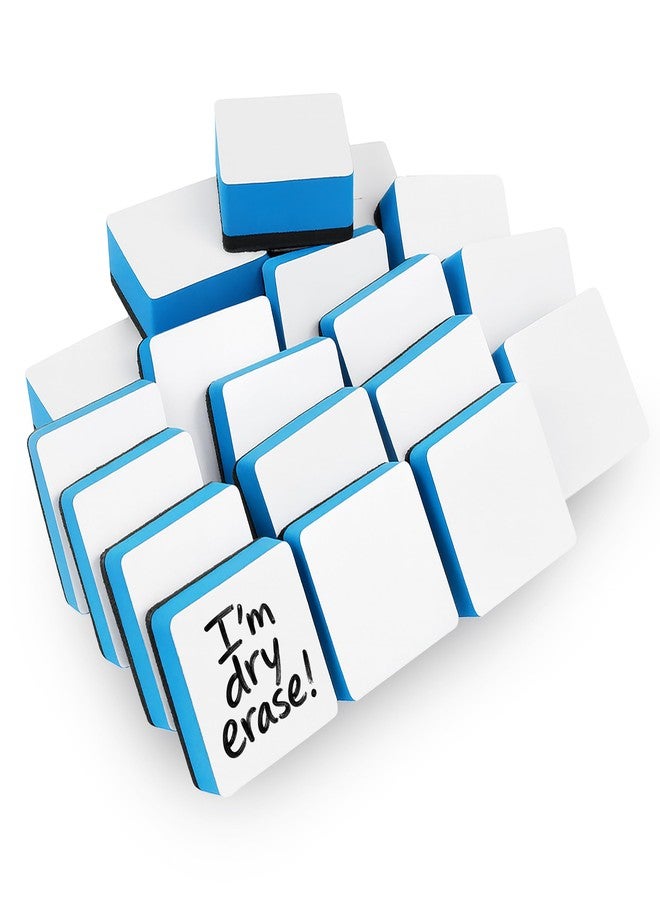 Flipside Products 2" x 2" Dry Erase Eraser Board Buddies, Students and Kids, Whiteboard Erasers, Brainstorming, Flow Charts, Classroom - 24 Pack - Image 1