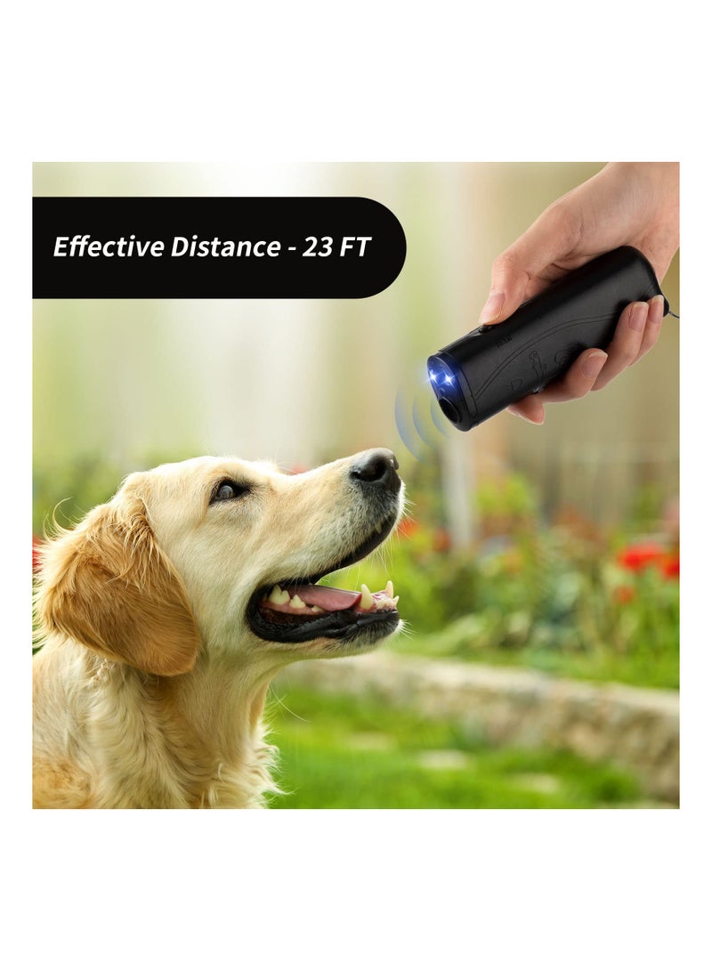 Excefore LED Ultrasonic Dog Trainer Device, 2 Pcs Handheld 3 in 1 Dog Training Device Dog Barking Control Devices with LED Flashlight for Dog Puppy Stop Barking Training Tool - Image 5