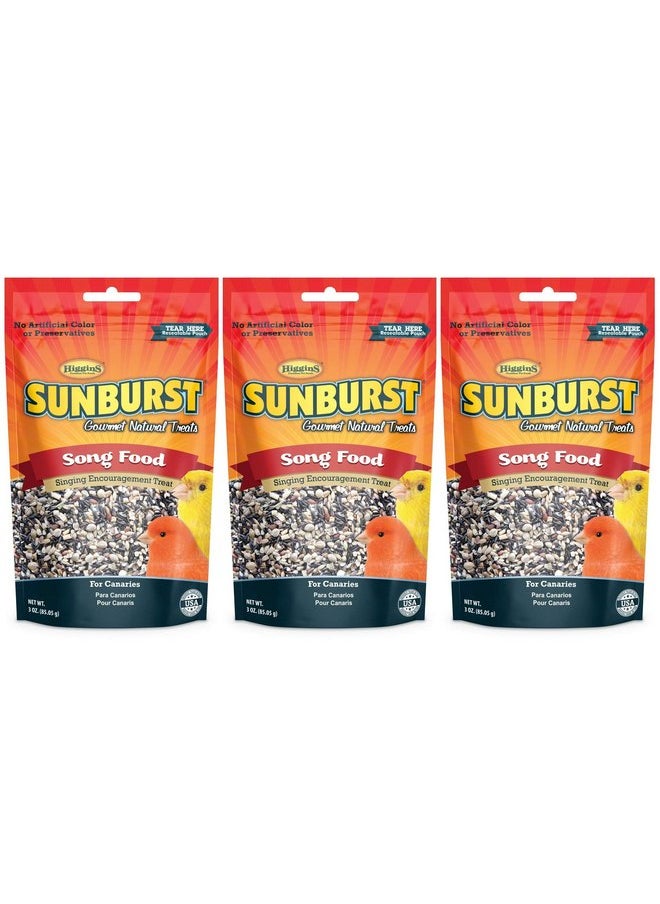 HigginS Higgins 3 Pack of Sunburst Song Food Singing Encouragement Treats for Canaries, 3 Ounces Each  - Image 1