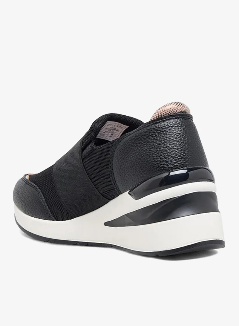 Celeste BLACK Women Slip-On Ankle Sneakers for Women | Best Price UAE
