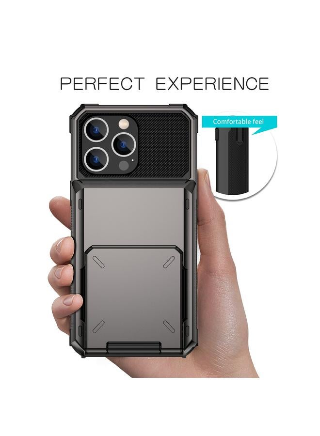 اس-توب جراب لهاتف iPhone 14 Pro مقاوم للخدش والصدمات ومتين وقوي التحمل مع فتحة للبطاقة - Image 4