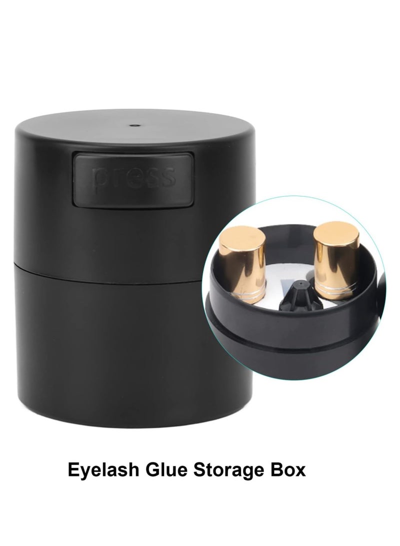 عام صندوق تخزين لاصق الرموش للماكياج، عبوة سعة كبيرة لتمديد الرموش بسعة قابلة للتحكم السلبي. - Image 2