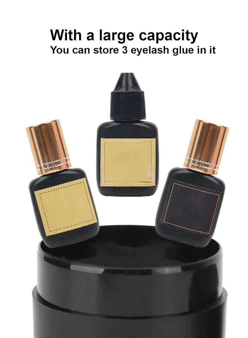 عام صندوق تخزين لاصق الرموش للماكياج، عبوة سعة كبيرة لتمديد الرموش بسعة قابلة للتحكم السلبي. - Image 5