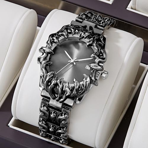 PINTIME Watch for Men – Unique Stainless Steel Wristwatch,Classic Waterproof Quartz Movement with Luminous Dial & More Options - Image 2