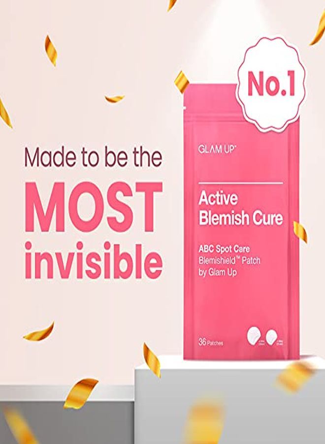 Glam Up Hydrocolloid Acne Patches (72 Counts) Invisible Spot Cover For Fast Healing, Absorbing Pimple Treatment Facial Stickers For Zit And Blemishes, 2 Sizes 10Mm & 12Mm  - Image 2