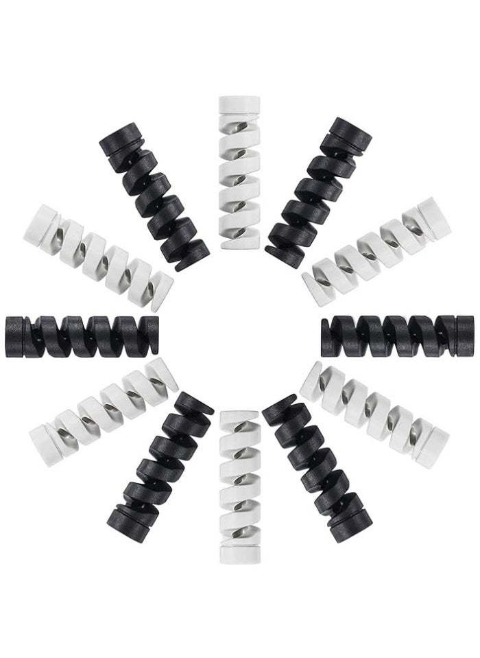 Generic 12-Pack Silicone Charging Cable Protectors | Spiral Cord Saver for Micro USB/Mouse Cables | Fits Phones, Computers & Chargers  - Image 1
