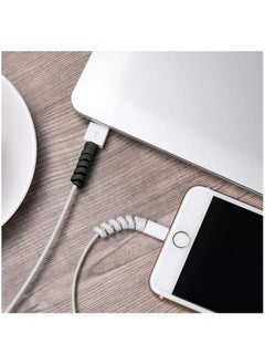 Generic 12-Pack Silicone Charging Cable Protectors | Spiral Cord Saver for Micro USB/Mouse Cables | Fits Phones, Computers & Chargers  - Image 3
