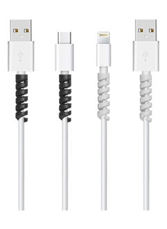 Generic 12-Pack Silicone Charging Cable Protectors | Spiral Cord Saver for Micro USB/Mouse Cables | Fits Phones, Computers & Chargers  - Image 2