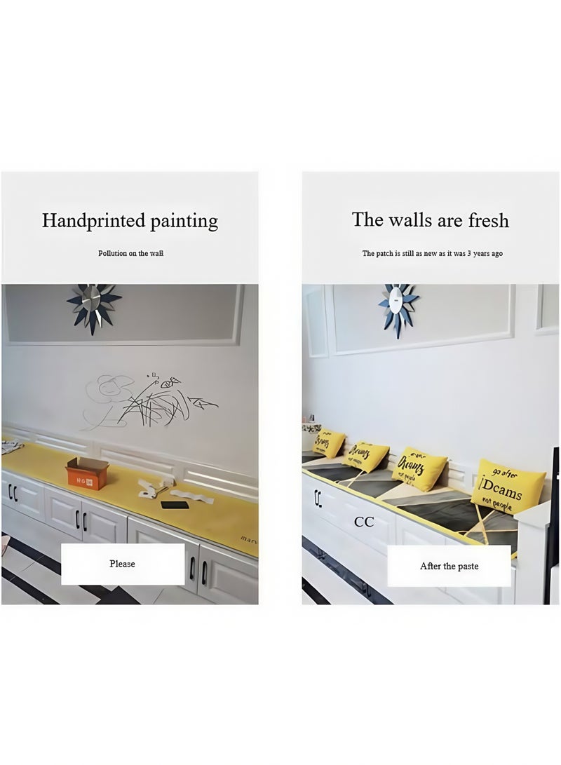 40cm x 10m Waterproof and Moisture-Proof Solid Color PVC Self-Adhesive  Art Wallpaper|Easy To Stick Adhesive Free Bedroom And Living Room Renovation Decorative Wallpaper - Image 4