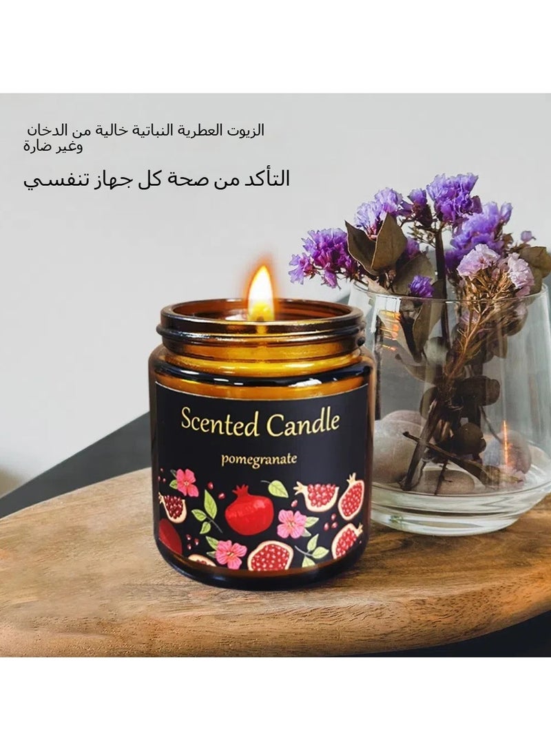 جنرال مجموعة من 6 شموع معطرة، شموع معطرة بيتية مبتكرة، مجموعة شموع معطرة من الصفائح الصويا  - Image 3