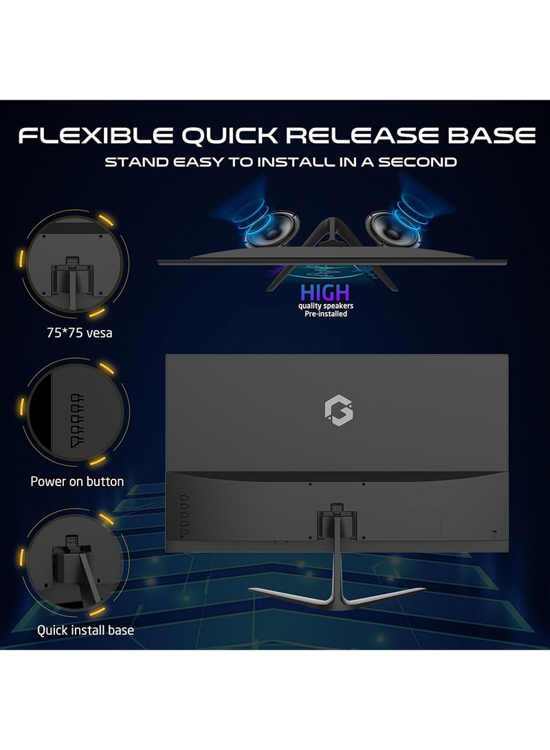 جايم أون شاشة 22 بوصة بدقة Full HD، 120 هرتز، 0.5 مللي ثانية، لوحة IPS، HDMI 2.1، FreeSync، متوافقة مع NVIDIA G-Sync، مدعومة من PS5، دقة 1920x1080، تصميم فائق النحافة - Image 5