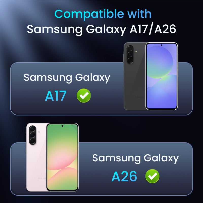 Caka for Samsung Galaxy A17 /A26 5G Case [Compatible with MagSafe] [Invisible Kickstand] [HD Screen Protector], Protective Magnetic Phone Cover for Galaxy A17 4G /5G & A26 5G 2025 - Blue - Image 2
