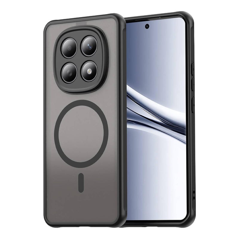 BB غطاء MagSafe بTPU+PC لـ Redmi Note 15 Pro مع مقاوم للصدمات وحماية من السقوط مع مقاوم للصدمات مع حامل قائم مع مغناطيس قوي باللون أزرق مغناطيسي بوظيفة حامل من مادة TPU باللون الأزرق. - Image 2