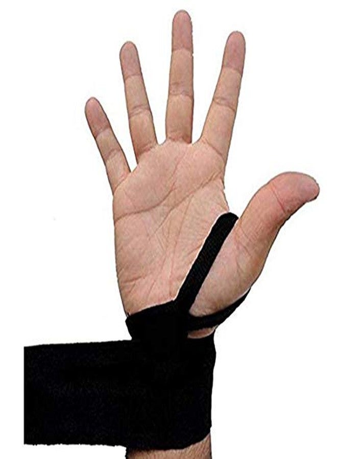 Spanco 3 Pair Cotton Material Boxing Hand Wraps Elastic Hand & Wrist Support for Kickboxing Training Gym Workout (Blakc,Black. Red) - Image 3