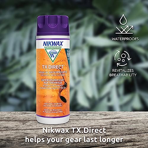 Nikwax TX.Direct Wash-In, 300ml, High Performance Waterproofing Renewal Treatment Restores DWR Water Repellency in Jackets, Outerwear, Rain, Ski and Snow Gear - Image 4