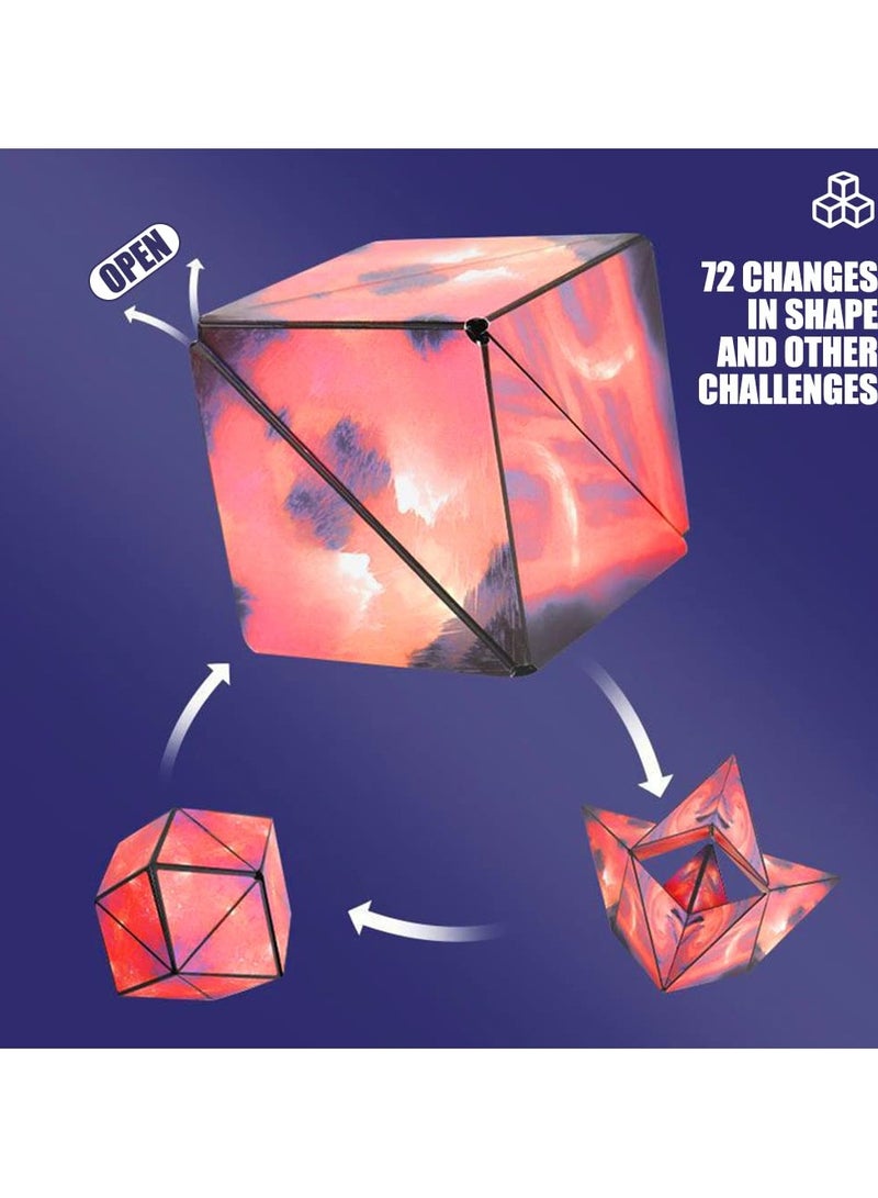 HEXABEX مكعب صندوق الشكل المغناطيسي المتغير 3D تدريب التفكير الفضائي لعبة أطفال حمراء - Image 4