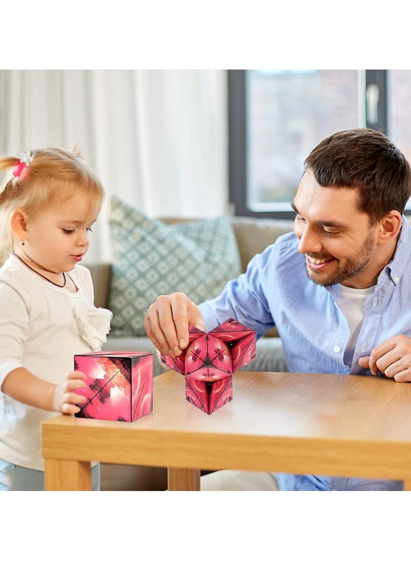 HEXABEX مكعب صندوق الشكل المغناطيسي المتغير 3D تدريب التفكير الفضائي لعبة أطفال حمراء - Image 5
