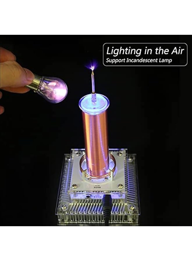 Music Tesla Coil DIY Kit Arc Plasma Loudspeaker Support Ion Windmill Ionic Wreath Scientific Experiments for Teachers Students Adults - Image 3