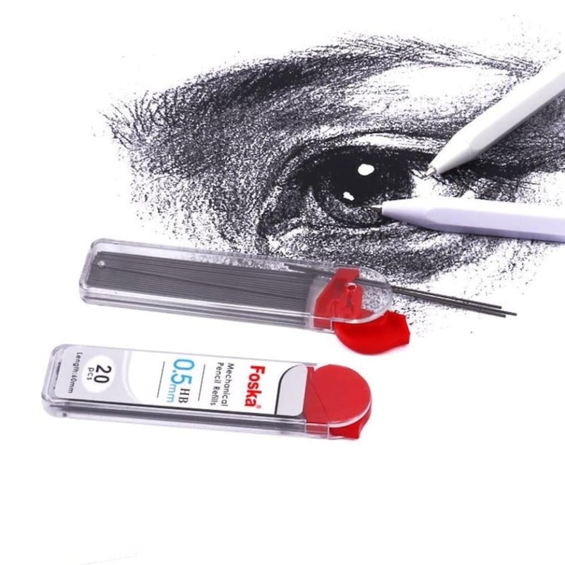 FOSKA HB Mechanical Pencil Replacement Leads - 2 Packs, 0.5 mm - Image 2
