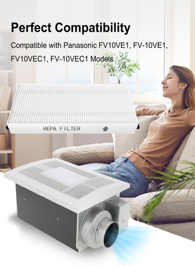 GUXPCH 3 Pack FV10VE1 Air Filter Replacement Fits for Panasonic Energy Recovery Ventilator FV10VE1 FV-10VE1 FV10VEC1 FV-10VEC1 FV10VEC2 - Image 5