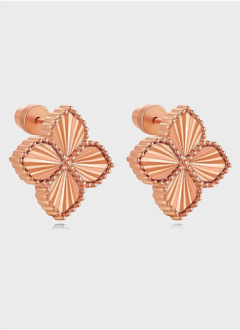 MINIMALIST Floral Necklace And Earrings Set