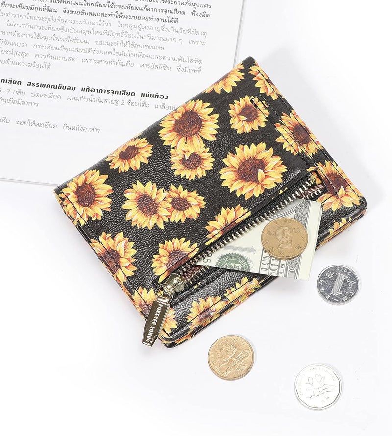 AnnabelZ Women Wallets Small Bifold Leather Pocket Wallet Ladies Mini Short Purse - Image 3