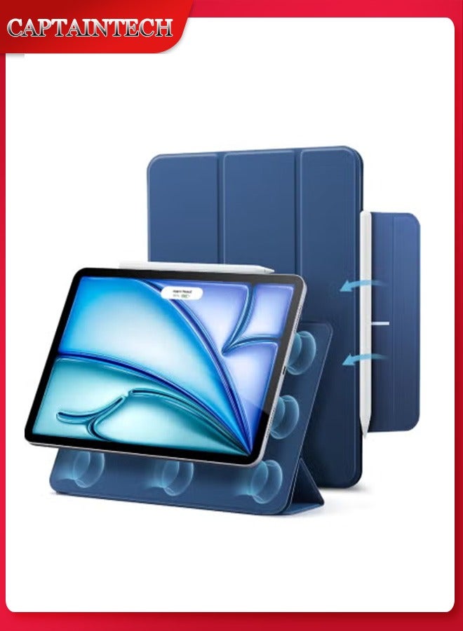 Captaintech iPad Pro 11 M4 Case (2024) – Magnetic Trifold Stand with Pencil Pro/USB-C Support, Slim Durable Protection (Rebound Series) - Image 1
