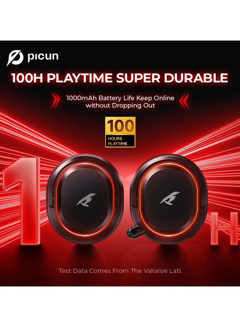 Picun Wireless Gaming Headset 7.1 Surround Sound 2.4GHz USB Headphones with Bluetooth ENC Noise Canceling Mic RGB Light  for PC PS5 PS4 Mac Switch  - Image 4