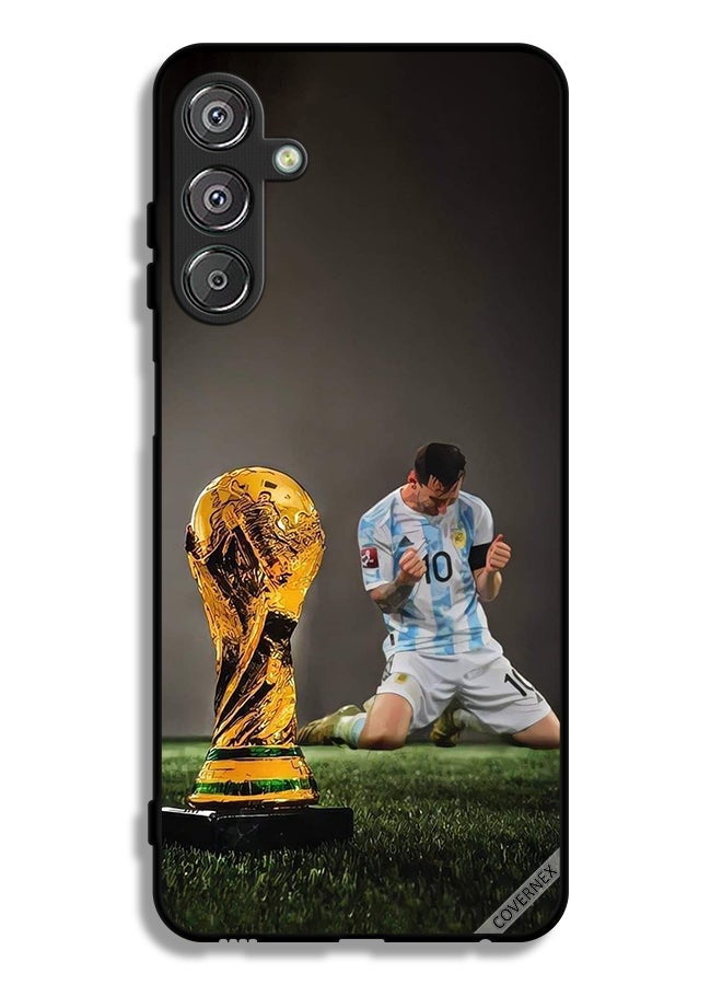 Covernex Samsung Galaxy M15 5G Protective Case Cover Leo Messi & FIFA Trophy - Image 1