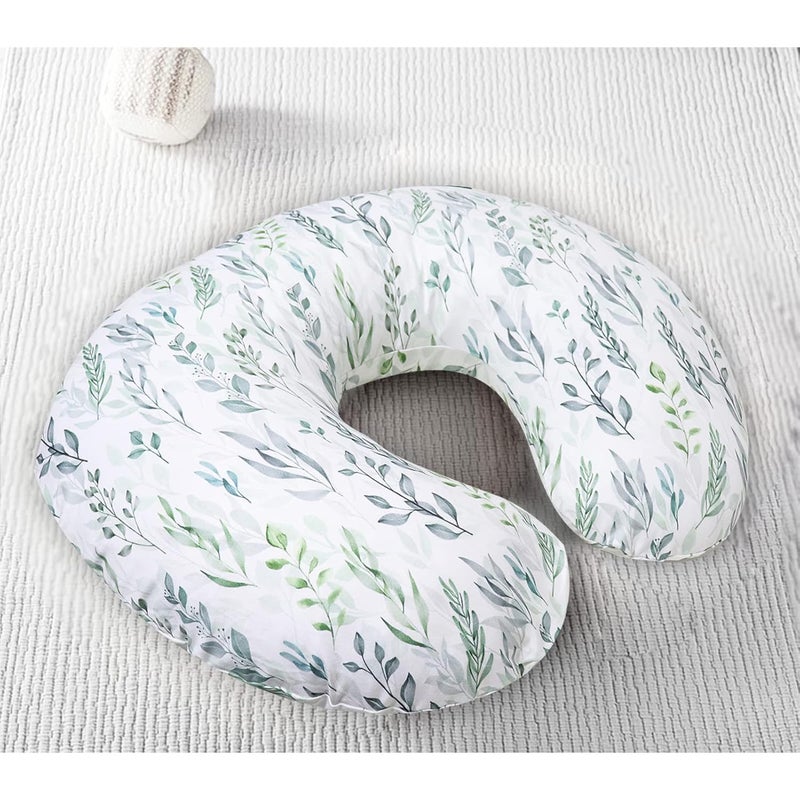 DILIMI Nursing Pillow Cover Newborn Lounger CoverSoft and Comfortable Green Leaf - Image 2