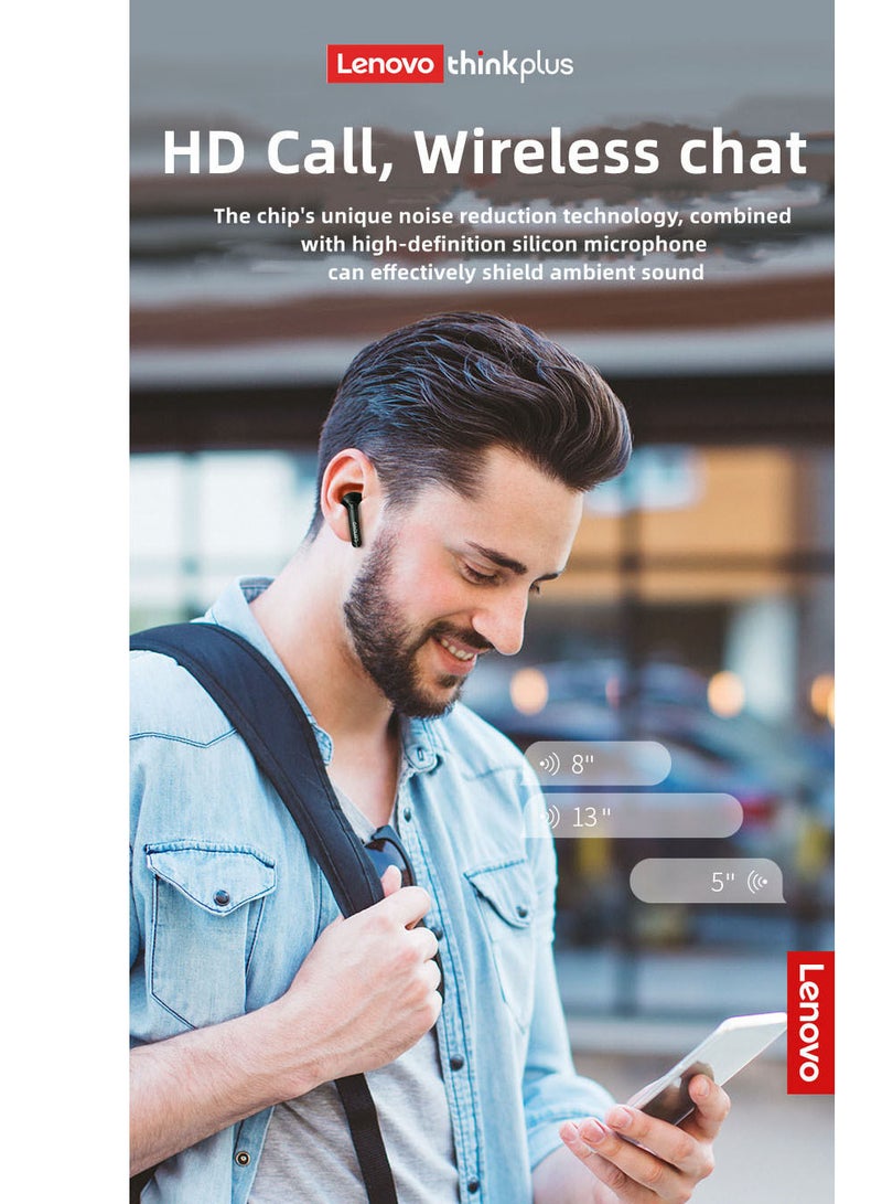 Lenevo XT93 Earphone 250mAh Long Standby Bluetooth 5.2 Headphone HiFi Bass Stereo Sports Earbuds Dual HD Microphone Headset - Image 3