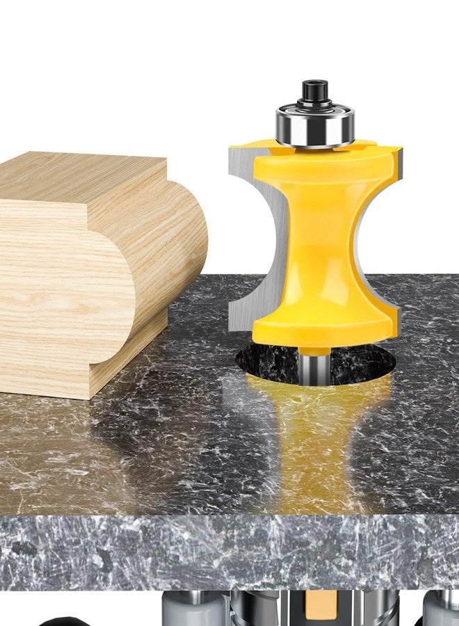 WSOOX 5PCS Bullnose Beading Router Bits with 1/4-Inch Shank Carbide-Tipped Corner Beading Bits Set Radius:1/4",3/8",1/2",5/8",3/4" - Image 5
