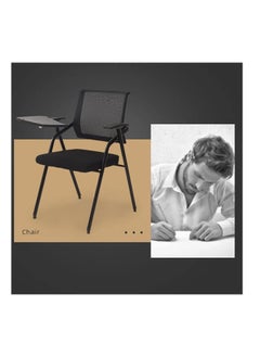 Neo Front Foldable Study Chair Computer Chair Classroom Mesh Chair Kids Chair with Metal Legs Black  - Image 3