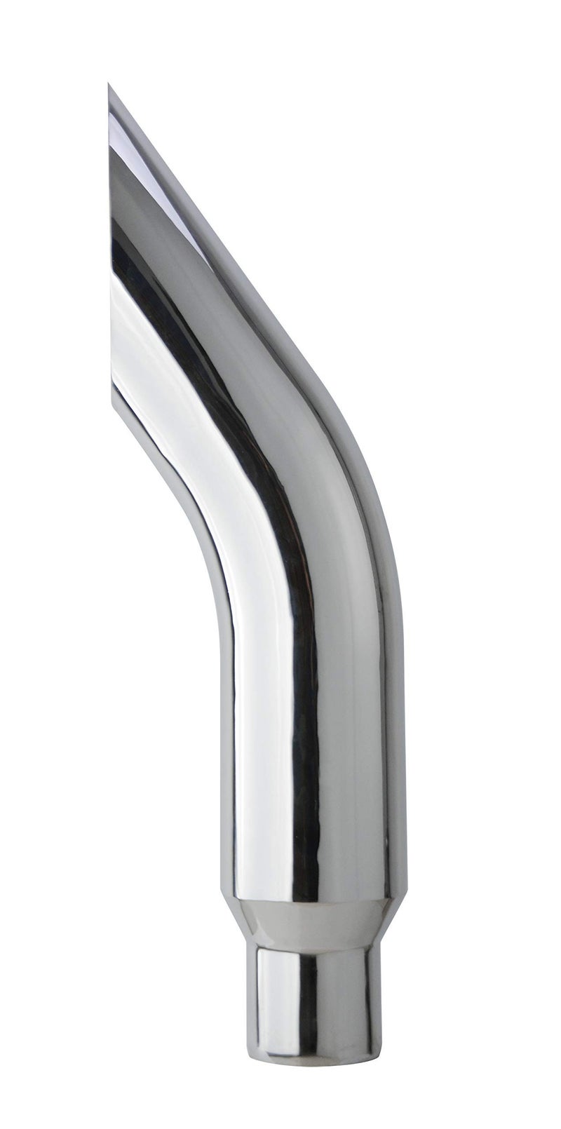 7 Bull Horn Chrome Exhaust Stack 5OD Reduced Bottom36 Length