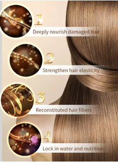 KERATIN 1000ml Keratin Hair Care Balance Hair Mask Rapidly Repairs and Nourish Damaged and Coarse Hair Natural Moisturizer Hydrating Smoothing Shining Strengthening Keratin Hair Mask Lavender  - Image 4
