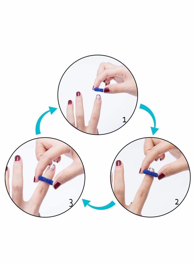 Generic - 5 Pack Spiky Sensory Finger Acupressure Massage Rings, Silent Great Fidget Sensory Toy for Kids Teens & Adults - Aids with Focus ADD ADHD OCD & Autism, 5 Bright Colors - Image 1