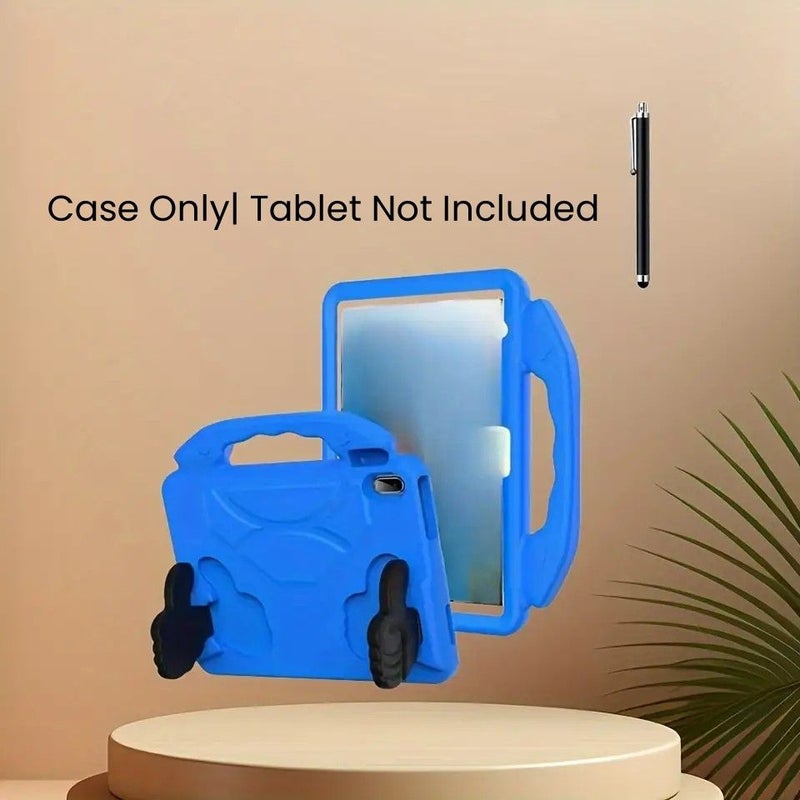 حقيبة أقراص EVA زرقاء بمقبض لجهاز iPad Mini 6 وقلم سعوي - Image 1