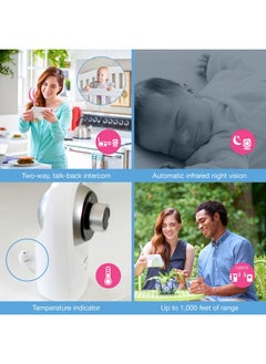 vtech Vm3512 Video Baby Monitor With Interchangeable Wideangle Optical Lens And Standard Optical Lens 720P  - Image 5